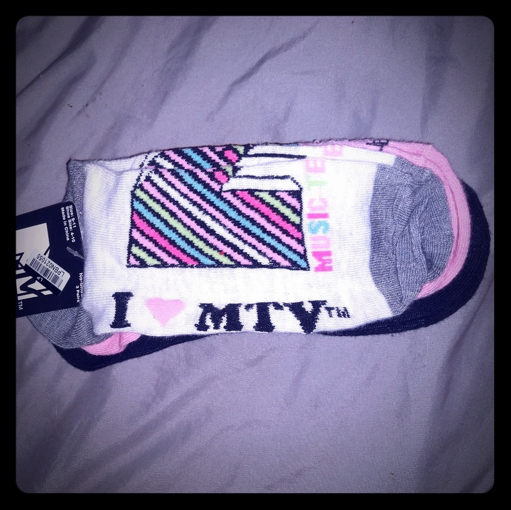 MTV graphic lowcut socks